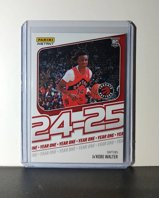Ja’Kobe Walter Rookie Card 2024-25 Panini Year One #17 Toronto Raptors 1/613 - Basketball Card Single