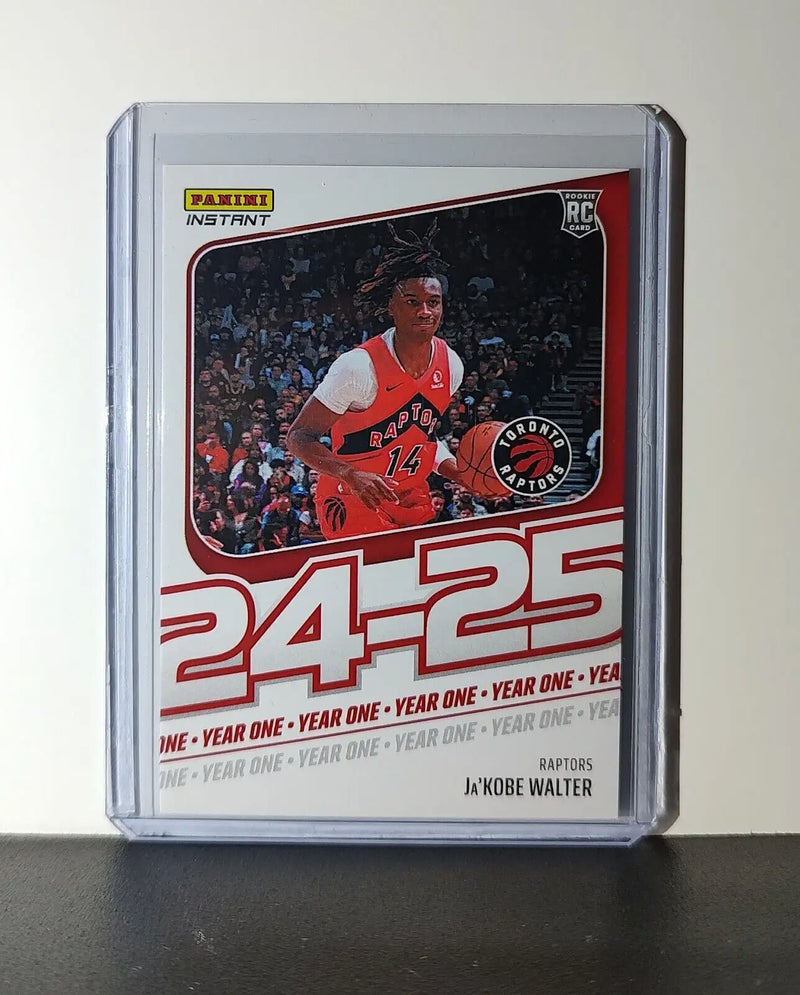 Ja’Kobe Walter Rookie Card 2024-25 Panini Year One #17 Toronto Raptors 1/613