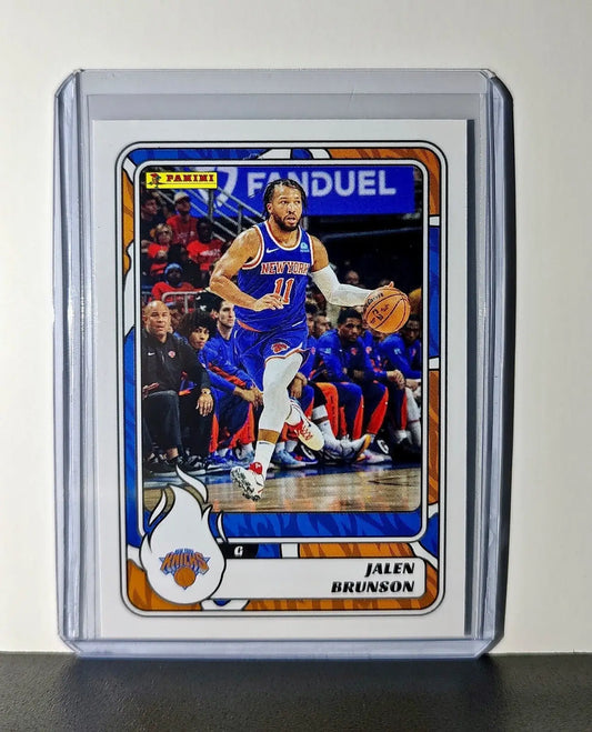 Jalen Brunson 2024-25 Panini NBA #14 Sticker Card New York Knicks - Basketball Card Single