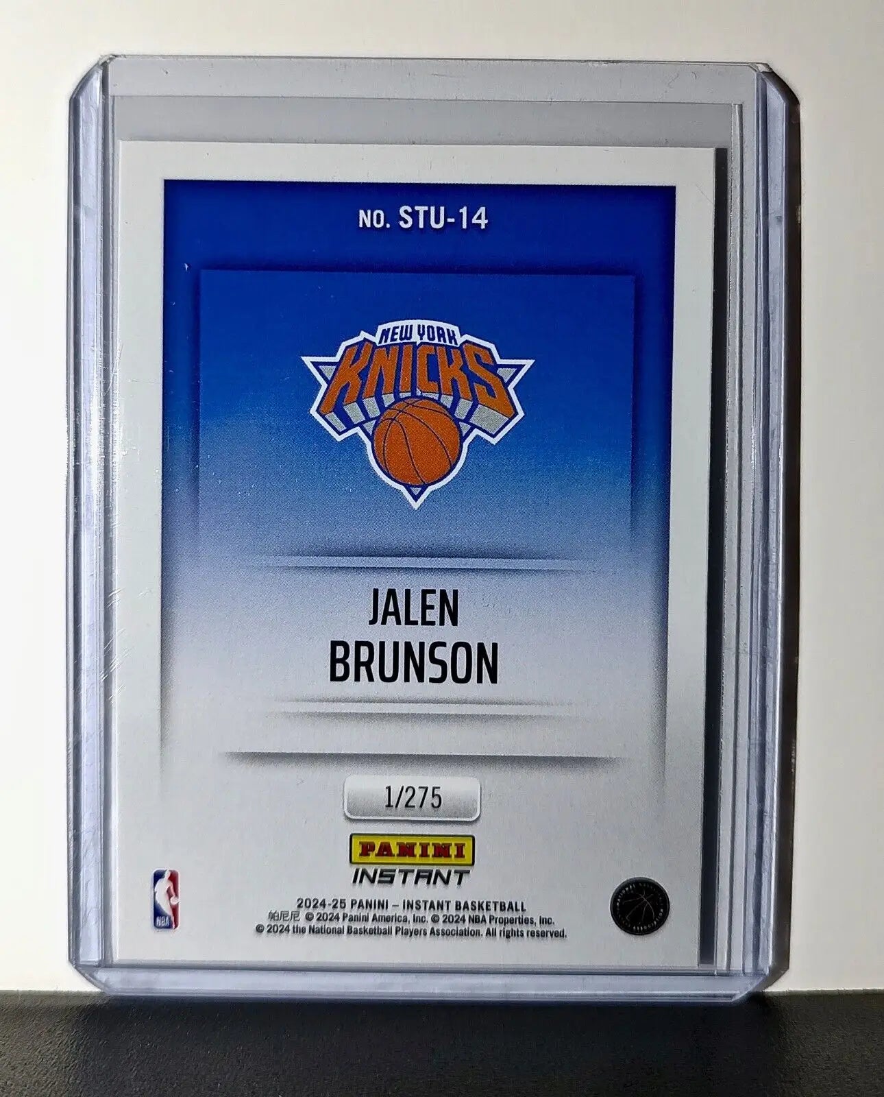 Jalen Brunson 2024-25 Panini NBA Studio #14 Card New York Knicks 1/275 - Basketball Card Single