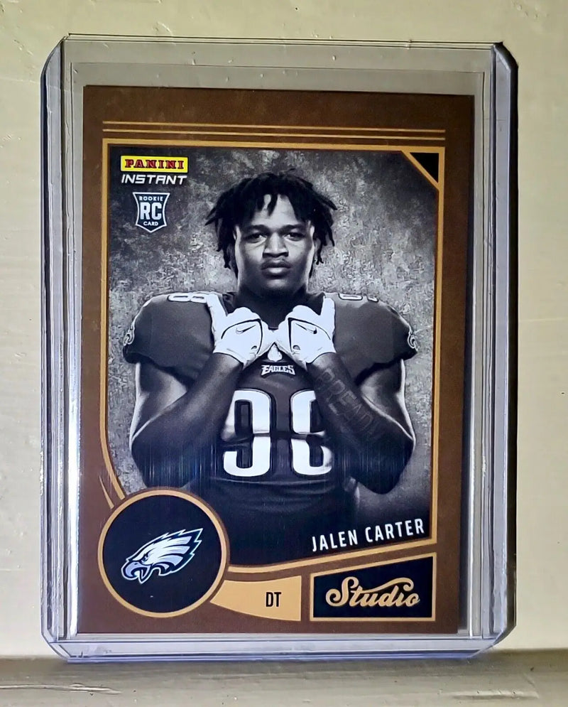 Jalen Carter 2023 Panini NFL Studio Rookies #30 Rookie Card 1/370 - Football Card Single