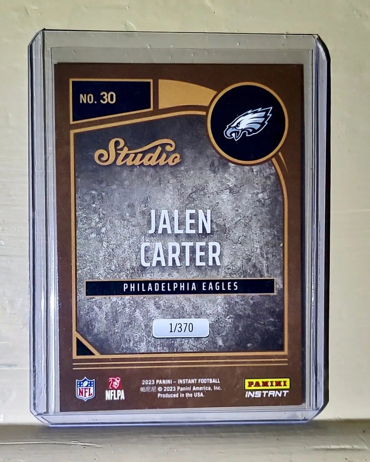 Jalen Carter 2023 Panini NFL Studio Rookies #30 Rookie Card 1/370 - Football Card Single
