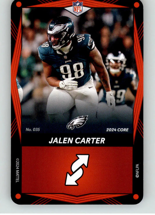 Jalen Carter - 2024 UNO Elite Core Edition - Red - #035 - Football - Football Card Single