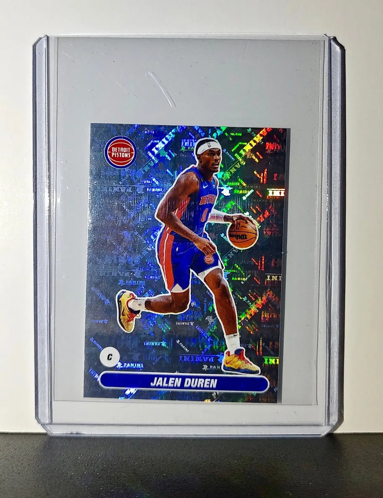 Jalen Duren 2023-24 Panini NBA #177 Foil Sticker Detroit Pistons