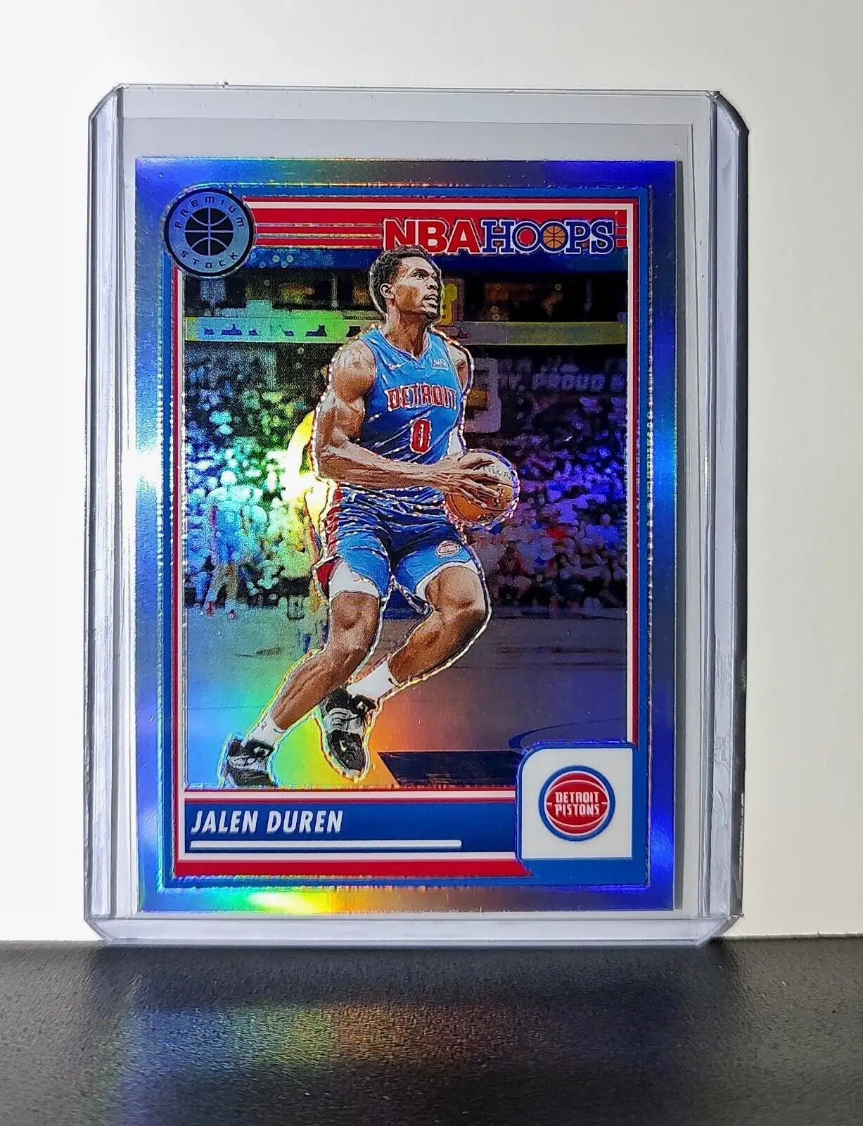Jalen Duren 2023-24 Panini Premium Stock NBA Hoops #274 Prizm Refractor Pistons - Basketball Card Single