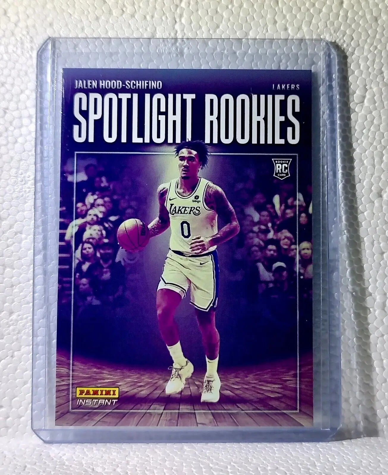 Jalen Hood-Schifino 2023-24 Panini #17 NBA Spotlight Rookies Card Lakers 1/209 - Basketball Card Single