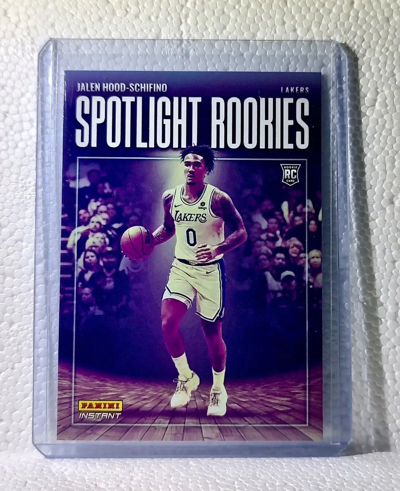 Jalen Hood-Schifino 2023-24 Panini #17 NBA Spotlight Rookies Card Lakers 1/209 - Basketball Card Single