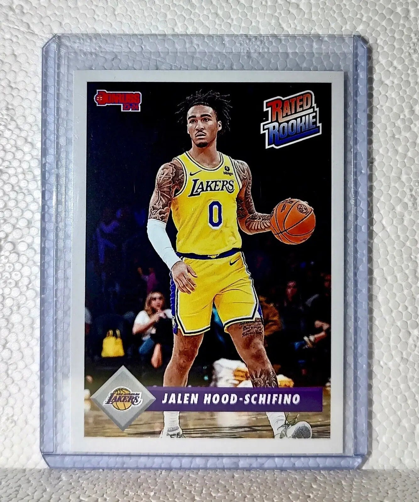 Jalen Hood-Schifino 2023-24 Panini NBA #33 Rated Rookie Retro Card Lakers 1/715 - Basketball Card Single