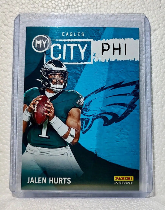 Jalen Hurts 2023 Panini NFL #19 My City Football Card Eagles 1/344 - Football Card Single