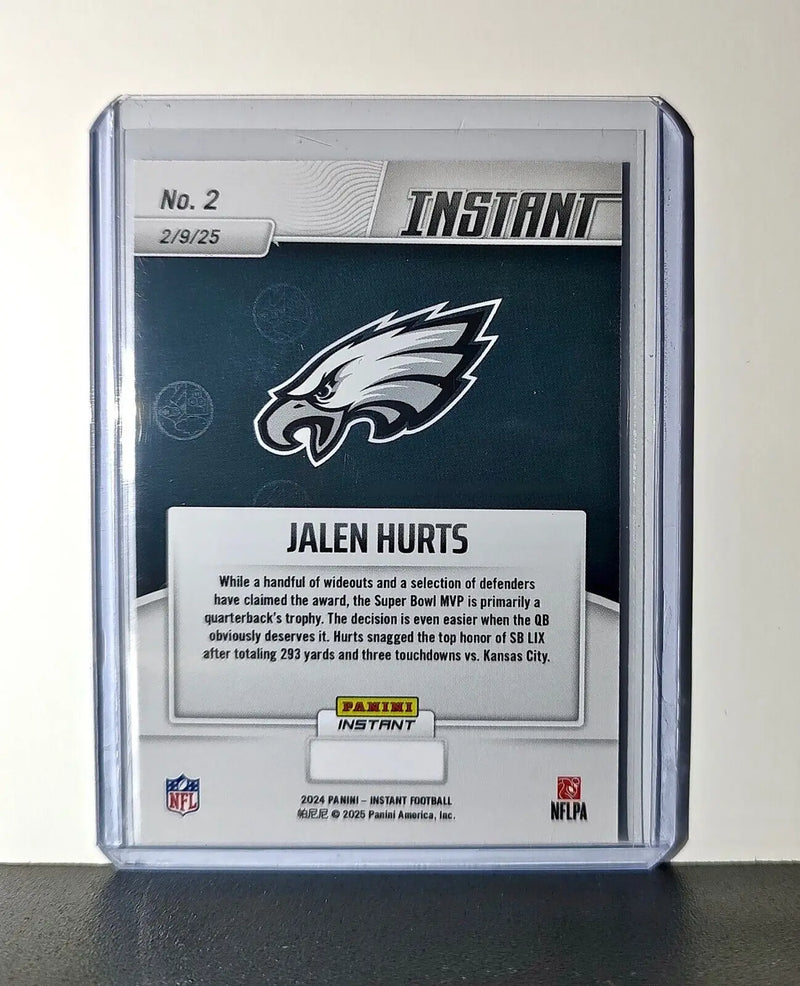 Jalen Hurts 2024 Panini Super Bowl LIX Champions NFL #2 Football Card Eagles