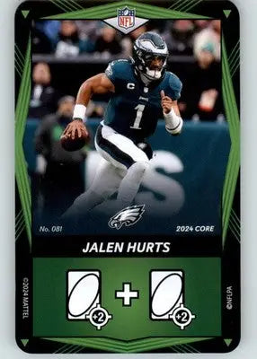 Jalen Hurts - 2024 UNO Elite Core Edition - Green - #081 - Football - Football Card Single