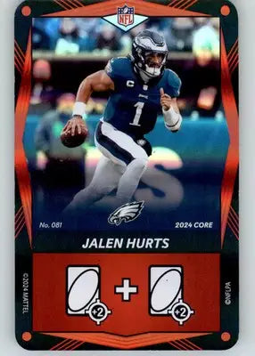 Jalen Hurts - 2024 UNO Elite Core Edition - Red Foil - #081 - Football - Football Card Single