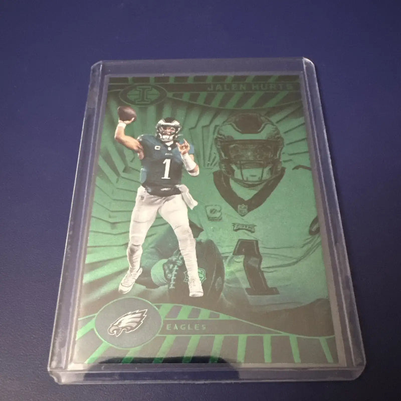 Jalen Hurts & Aj Brown 2024 Panini Illusions Emerald + Base Color Match - Football Card Single