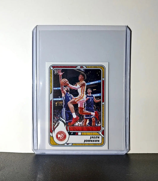 Jalen Johnson 2024-25 Panini NBA #103 Sticker Card Atlanta Hawks - Basketball Card Single
