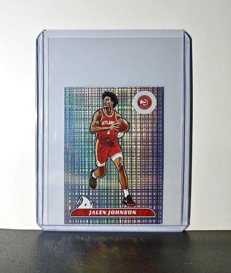 Jalen Johnson 2024-25 Panini NBA #111 Sticker Card Atlanta Hawks