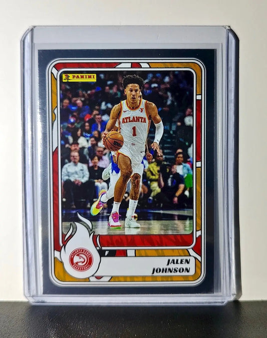 Jalen Johnson 2024-25 Panini NBA #58 Foil Sticker Card Atlanta Hawks - Basketball Card Single