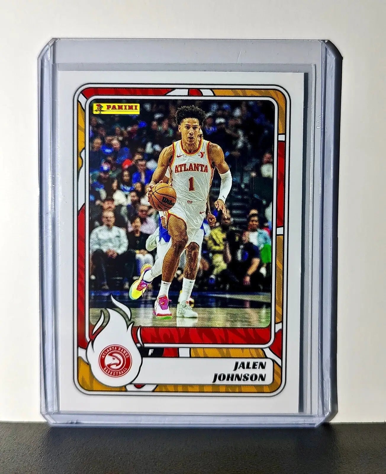 Jalen Johnson 2024-25 Panini NBA #58 Sticker Card Atlanta Hawks - Basketball Card Single