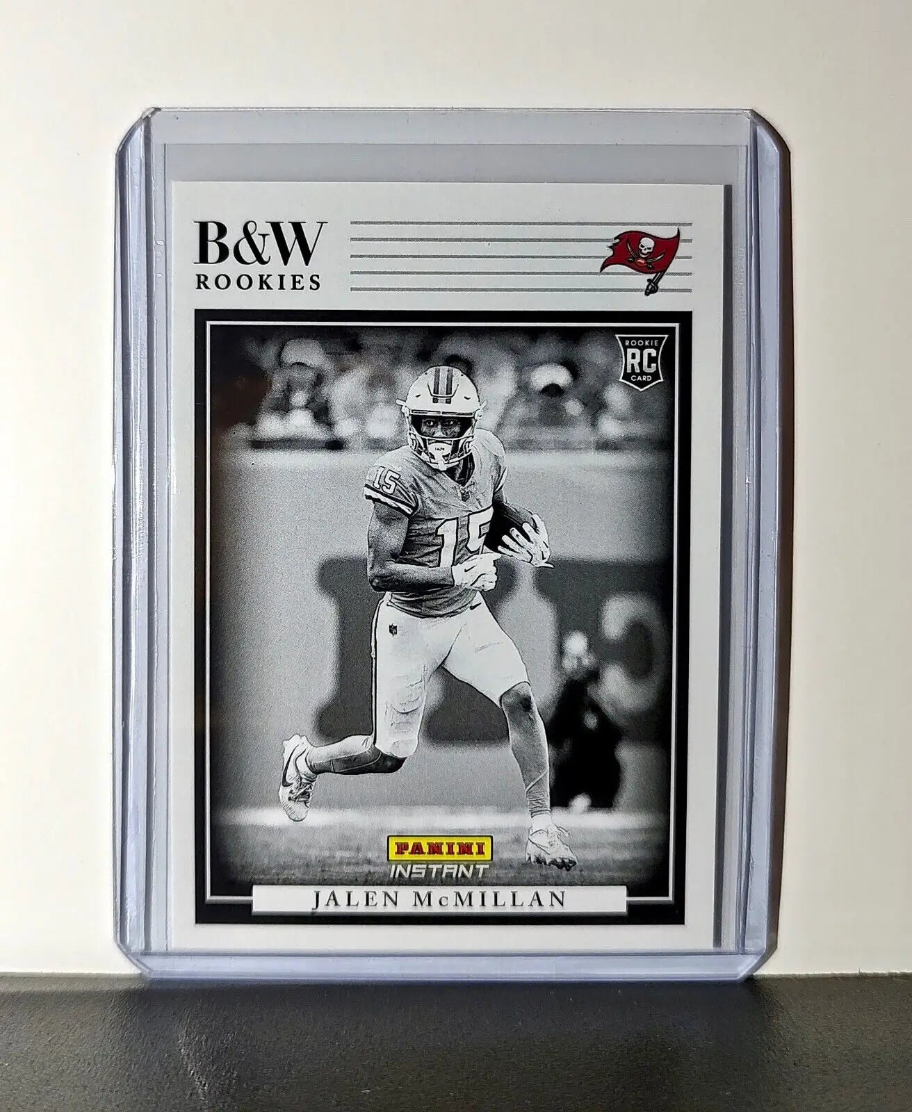 Jalen McMillan 2024 Panini NFL #32 Black & White Rookies Buccaneers 1 of 680 - Football Card Single