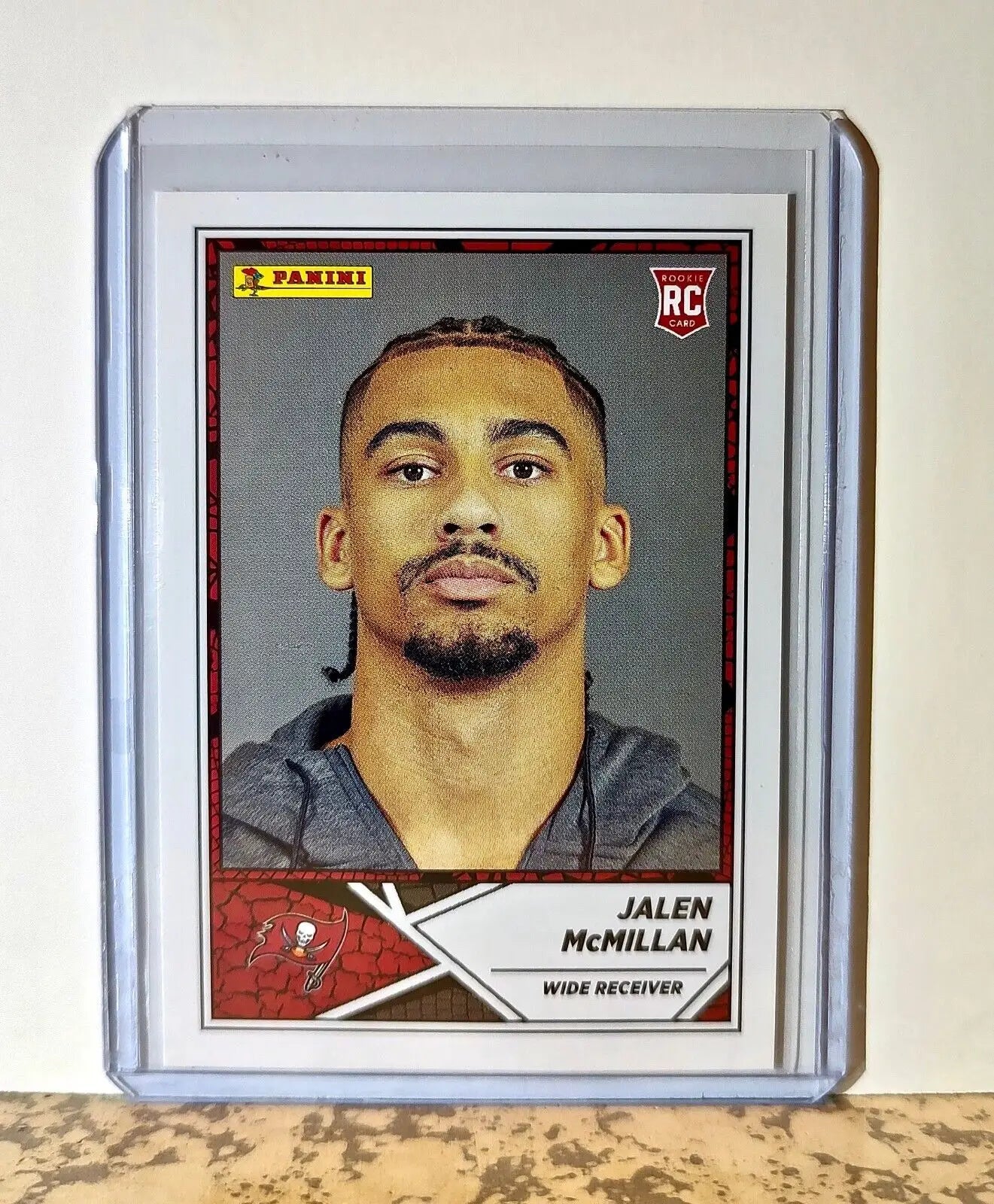 Jalen McMillan 2024 Panini NFL #98 Rookie Sticker Card Tampa Bay Buccaneers