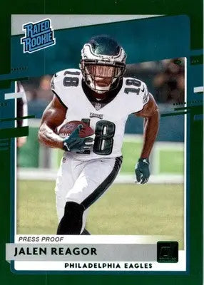 Jalen Reagor - 2020 Donruss - #315 - Press Proof Green RC Football - Football Card Single