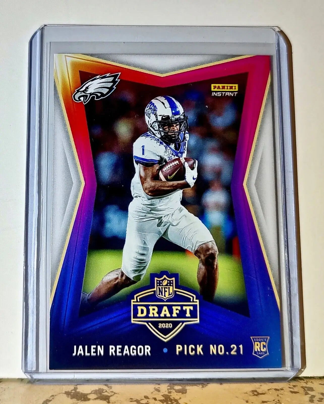 Jalen Reagor 2020 NFL Draft Night NFL #28 Football Card Eagles 1 of 478 - Football Card Single