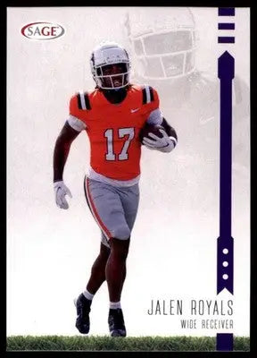 Jalen Royals 2025 SAGE HIT Purple #181 Utah State Aggies - Football Card Single