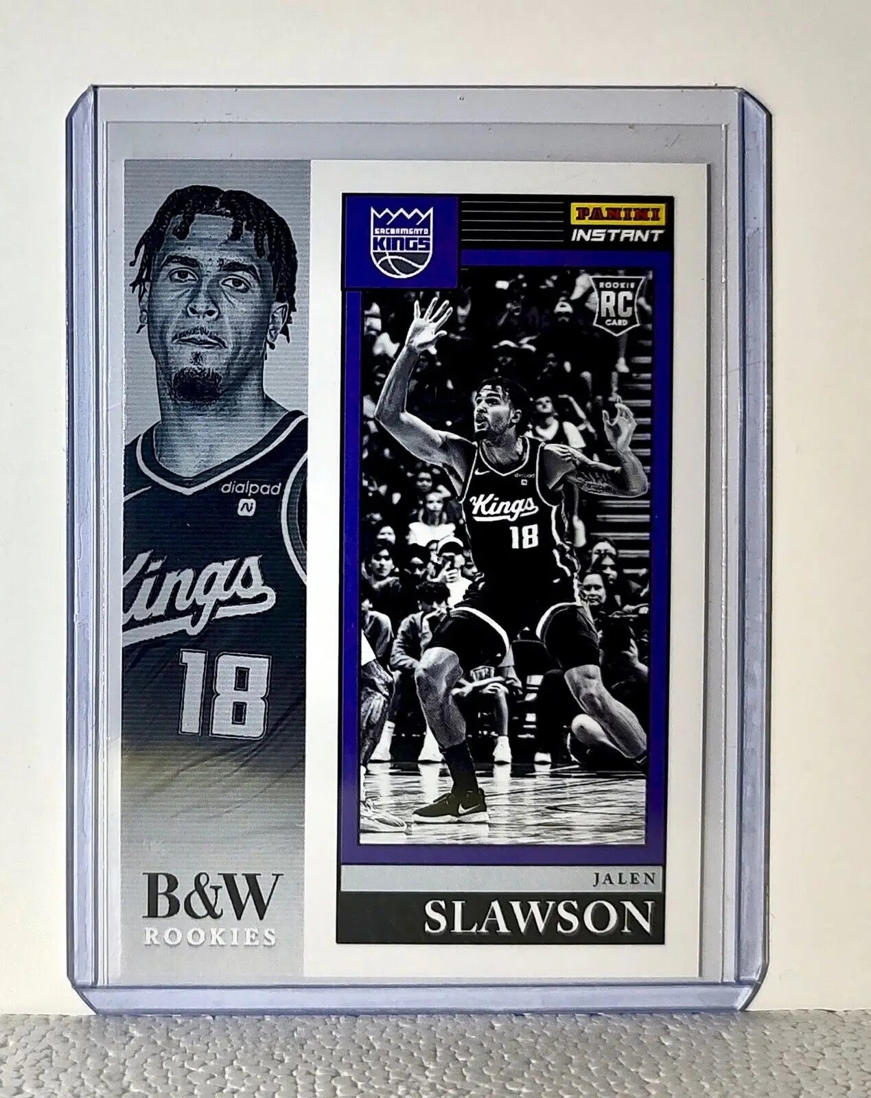 Jalen Slawson 2023-24 Panini NBA #36 Black and White Rookies Card 1/326 - Basketball Card Single