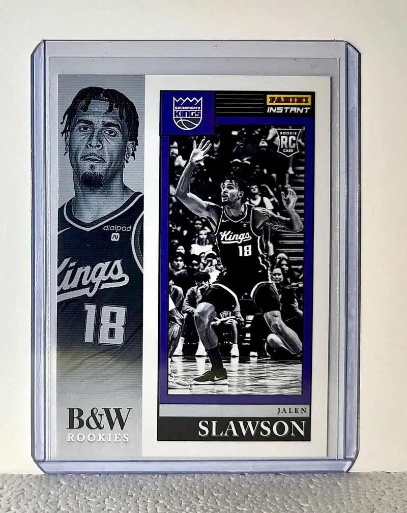 Jalen Slawson 2023-24 Panini NBA #36 Black and White Rookies Card 1/326 - Basketball Card Single