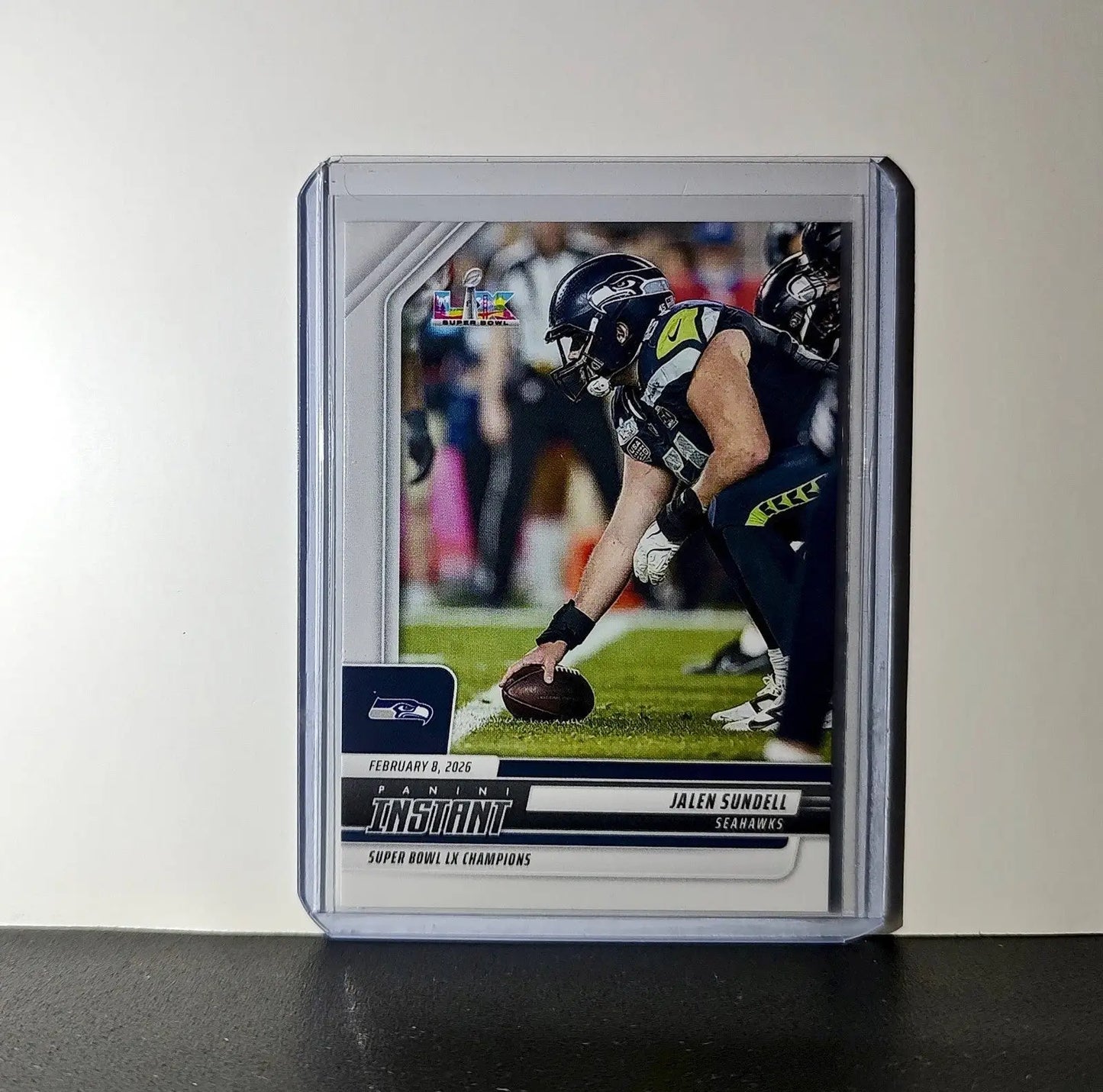 Jalen Sundell 2026 Panini NFL Super Bowl LIX Champions #13 Card Seattle Seahawks