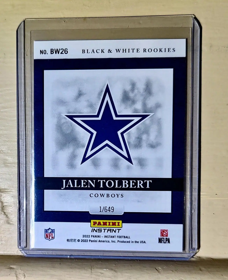 Jalen Tolbert 2022 Panini NFL Black & White Rookies #26 Football Card 1 of 649 - Football Card Single