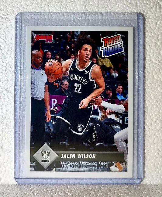 Jalen Wilson 2023-24 Panini NBA #28 Rated Rookie Retro Card Brooklyn Nets 1/715 - Basketball Card Single
