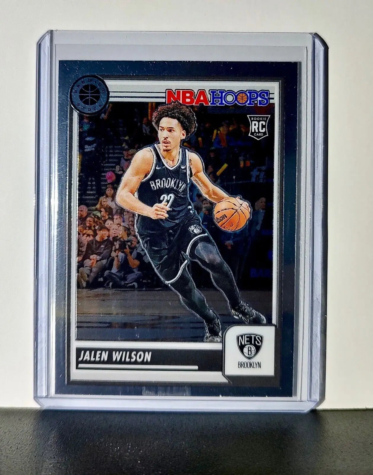 Jalen Wilson 2023-24 Panini Premium Stock NBA Hoops #215 Rookie Card Nets - Basketball Card Single