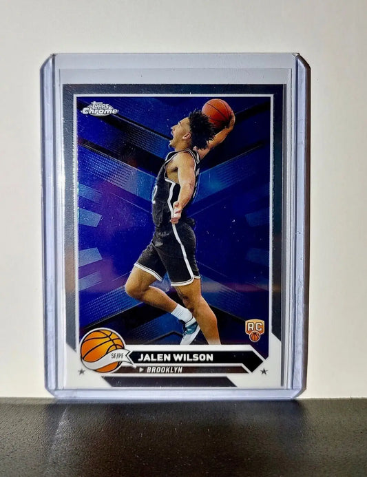 Jalen Wilson 2023-24 Topps Chrome NBA #61 Card Brooklyn Nets - Basketball Card Single