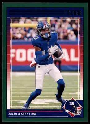 Jalin Hyatt 2024 Score Green #208 New York Giants - Football Card Single
