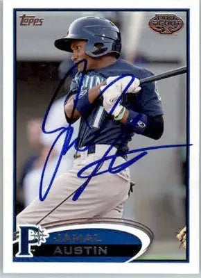 Jamal Austin - 2012 Topps Pro Debut - #193 - AUTO Baseball - Baseball Card Single
