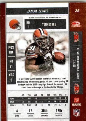 Jamal Lewis - 2009 Playoff Contenders - #26 - Football - Football Card Single