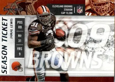 Jamal Lewis - 2009 Playoff Contenders - #26 - Football - Football Card Single