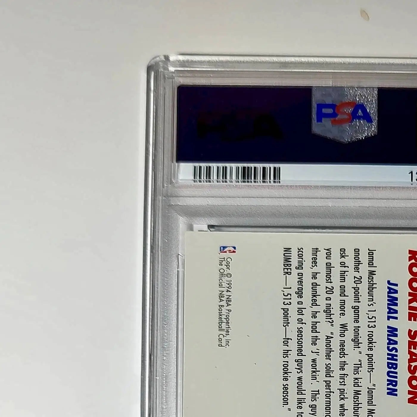 Jamal Mashburn 1994 NBA Hoops Big Numbers #BN2 Rainbow PSA 7 NM - Basketball Card Single
