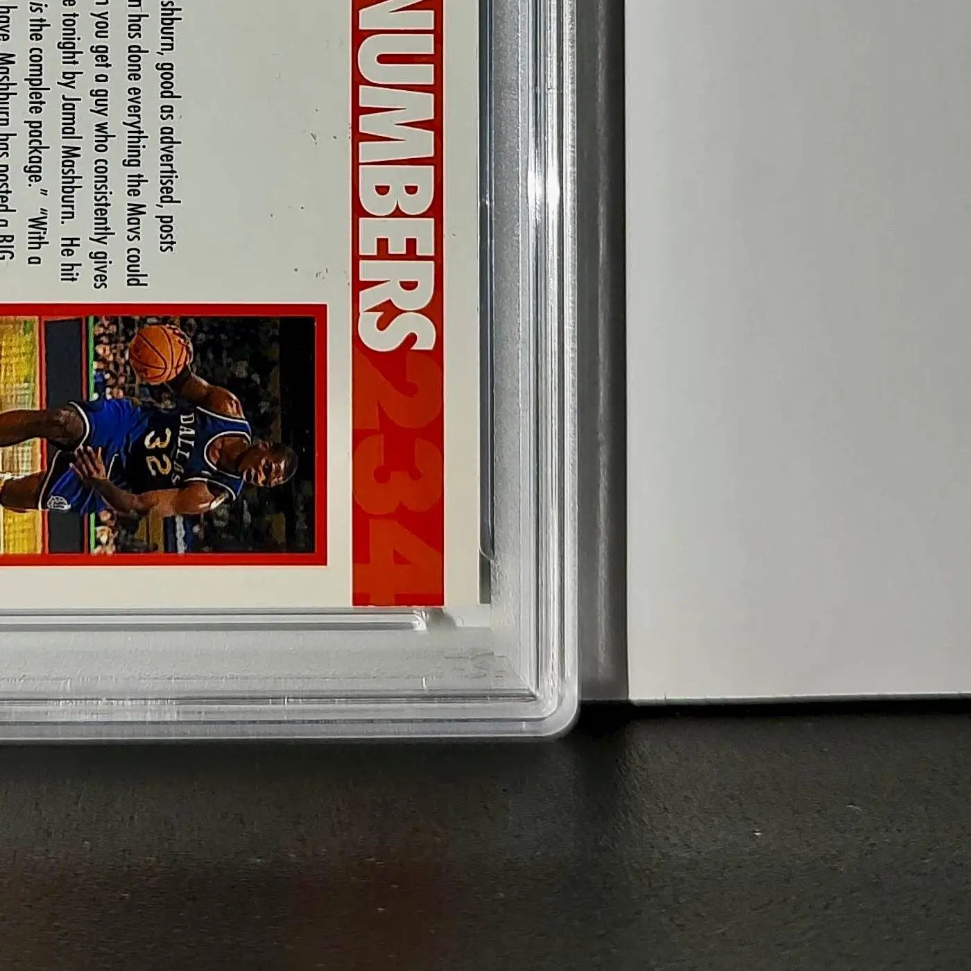 Jamal Mashburn 1994 NBA Hoops Big Numbers #BN2 Rainbow PSA 7 NM - Basketball Card Single