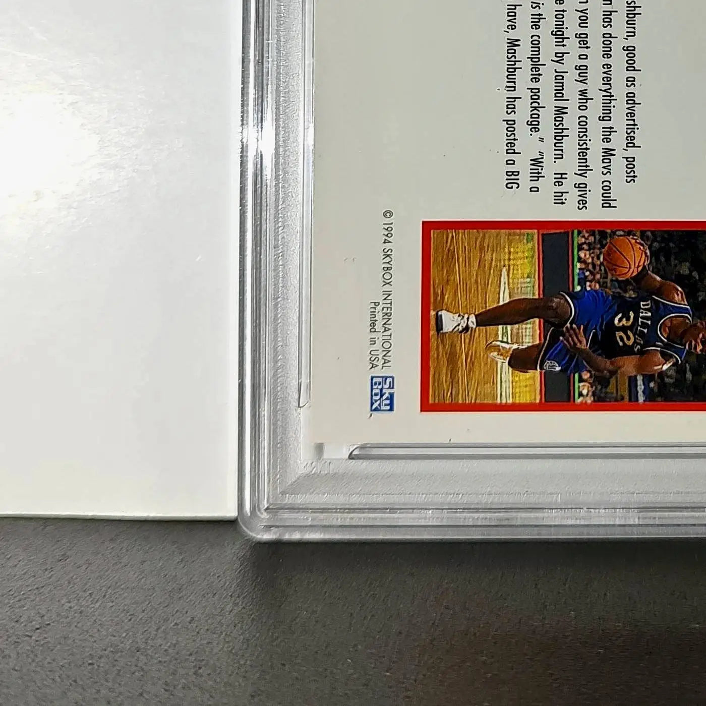 Jamal Mashburn 1994 NBA Hoops Big Numbers #BN2 Rainbow PSA 7 NM - Basketball Card Single