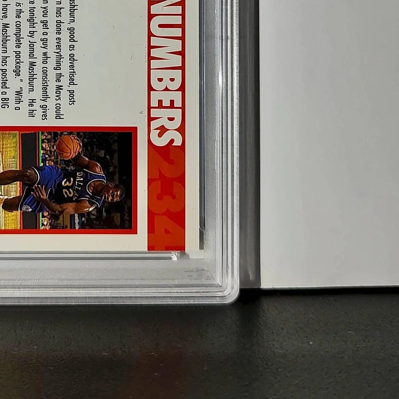 Jamal Mashburn 1994 NBA Hoops Big Numbers #BN2 Rainbow PSA 7 NM