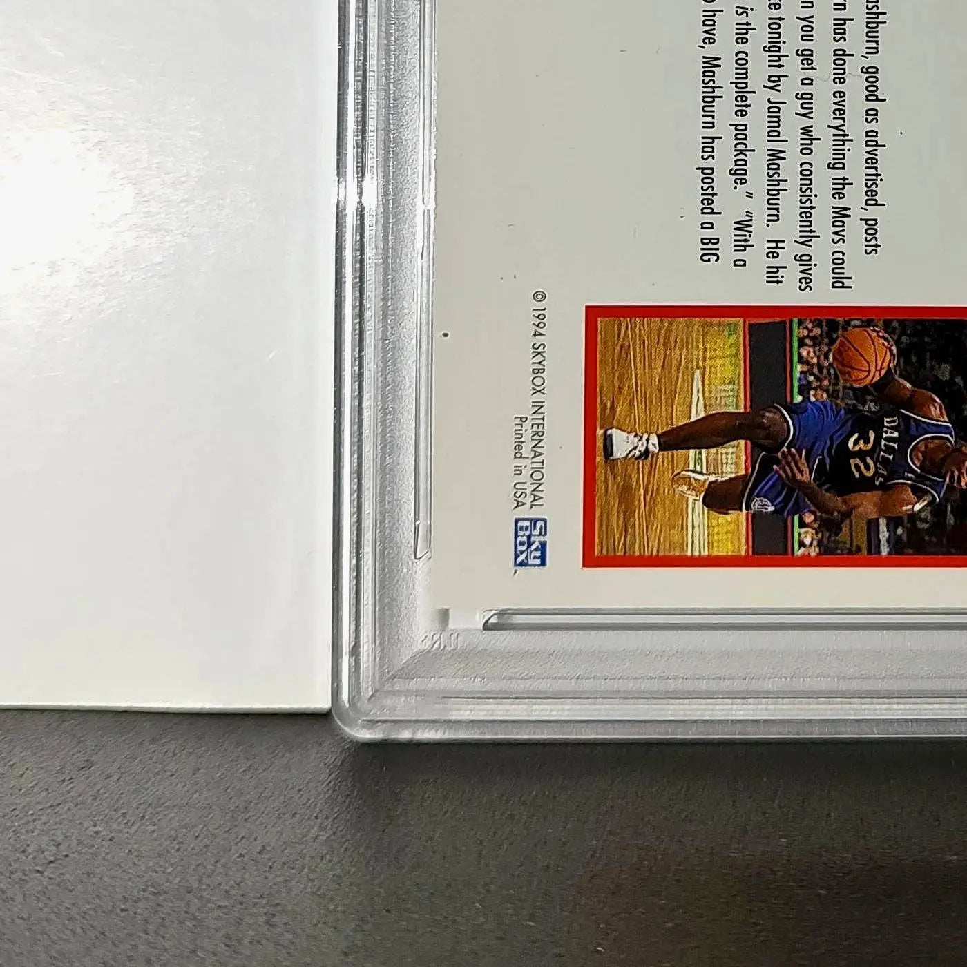 Jamal Mashburn 1994 NBA Hoops Big Numbers #BN2 Rainbow PSA 7 NM