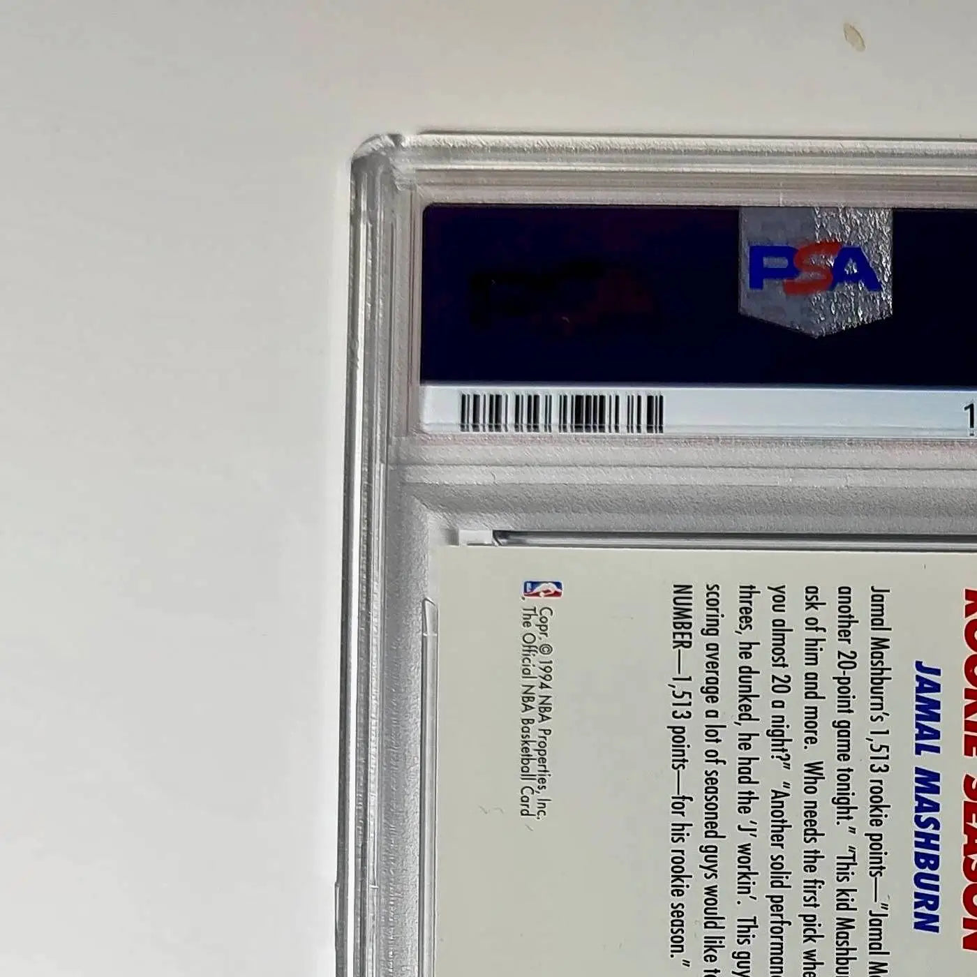 Jamal Mashburn 1994 NBA Hoops Big Numbers #BN2 Rainbow PSA 7 NM