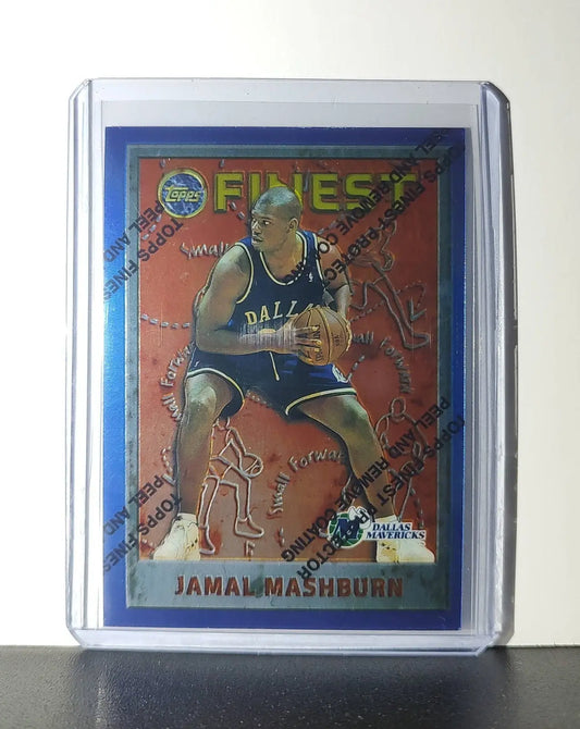 Jamal Mashburn 1995-96 Topps Finest NBA #214 Card Mavericks - Basketball Card Single
