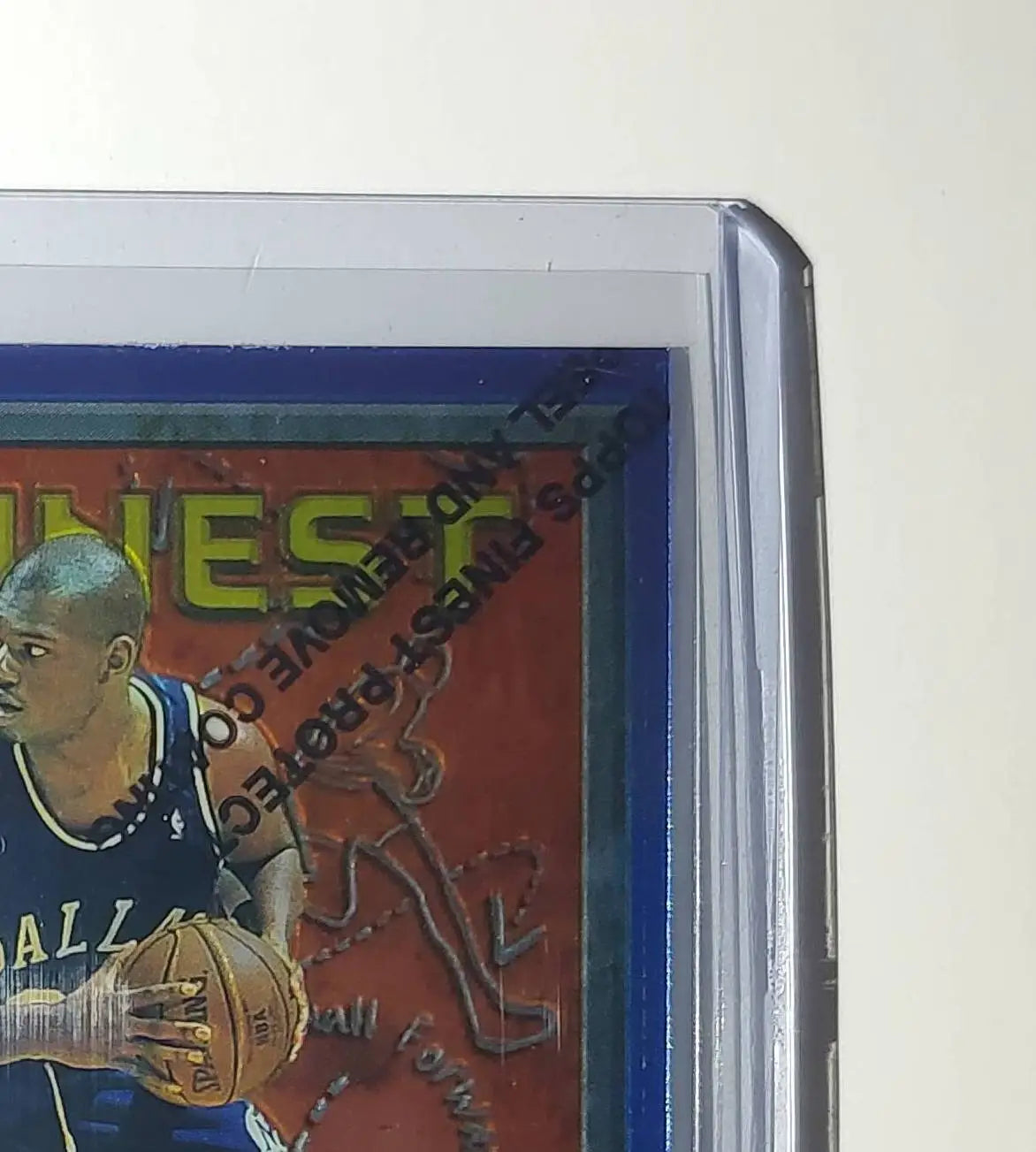 Jamal Mashburn 1995-96 Topps Finest NBA #214 Card Mavericks