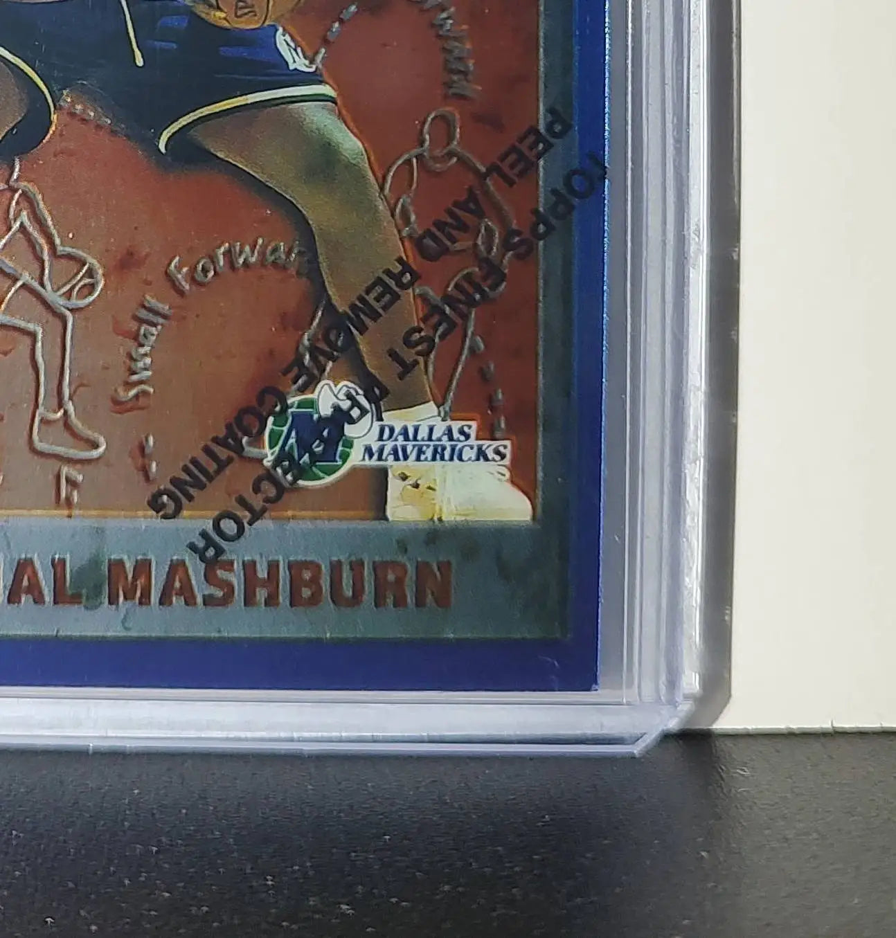 Jamal Mashburn 1995-96 Topps Finest NBA #214 Card Mavericks