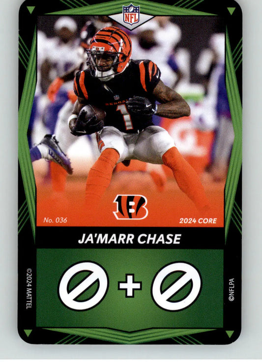 Ja’Marr Chase - 2024 UNO Elite Core Edition - Green - #036 - Football - Football Card Single