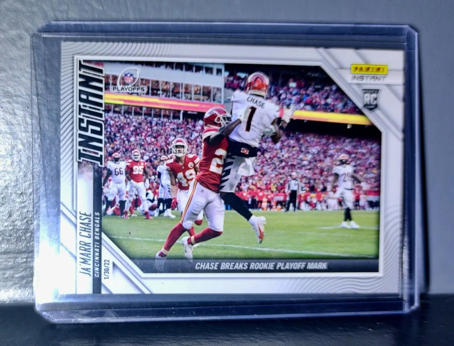 Ja’Marr Chase NFL Panini Playoffs #197 Card 1 of 995 - Football Card Single
