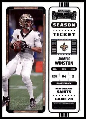 Jameis Winston 2022 Panini Contenders #62 New Orleans Saints - Football Card Single