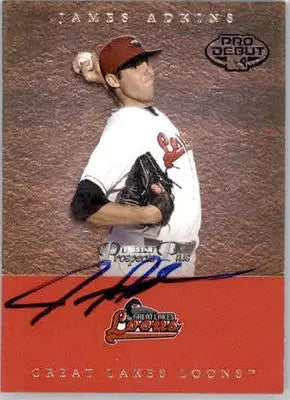 James Adkins - 2007 TriStar Prospects Plus - #33 - AUTO Baseball - Baseball Card Single
